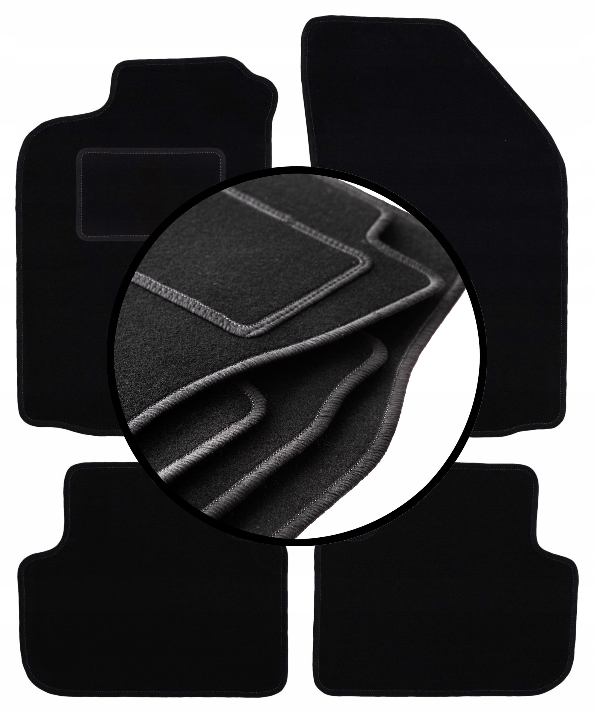 Velurové koberce komplet pro: Alfa Romeo 147 hatchback (2000-2010)