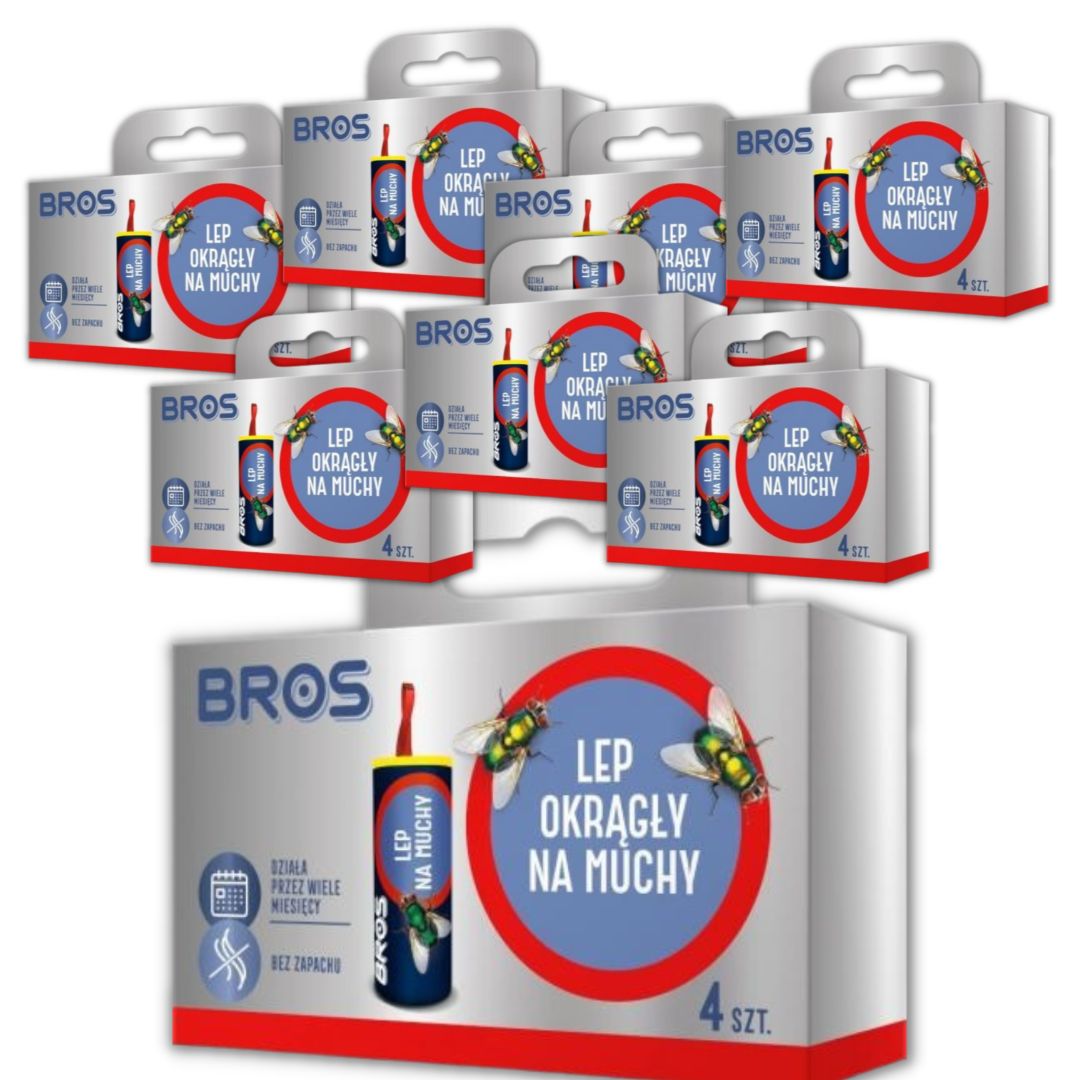 

Lep na muchy muszki owady okrągły Bros 32 sztuki