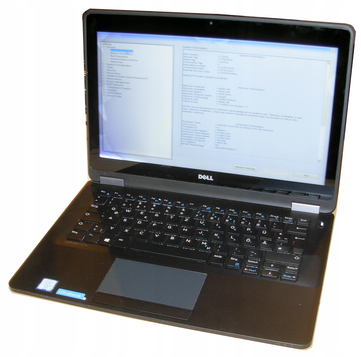 Uszk i niekompletny Dell Latitude E7270 - startuje Seria procesora Intel Core i5