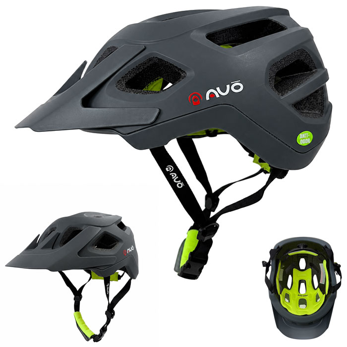 Cyklistická přilba Moon velikost L (58-61 cm) Šedá matná