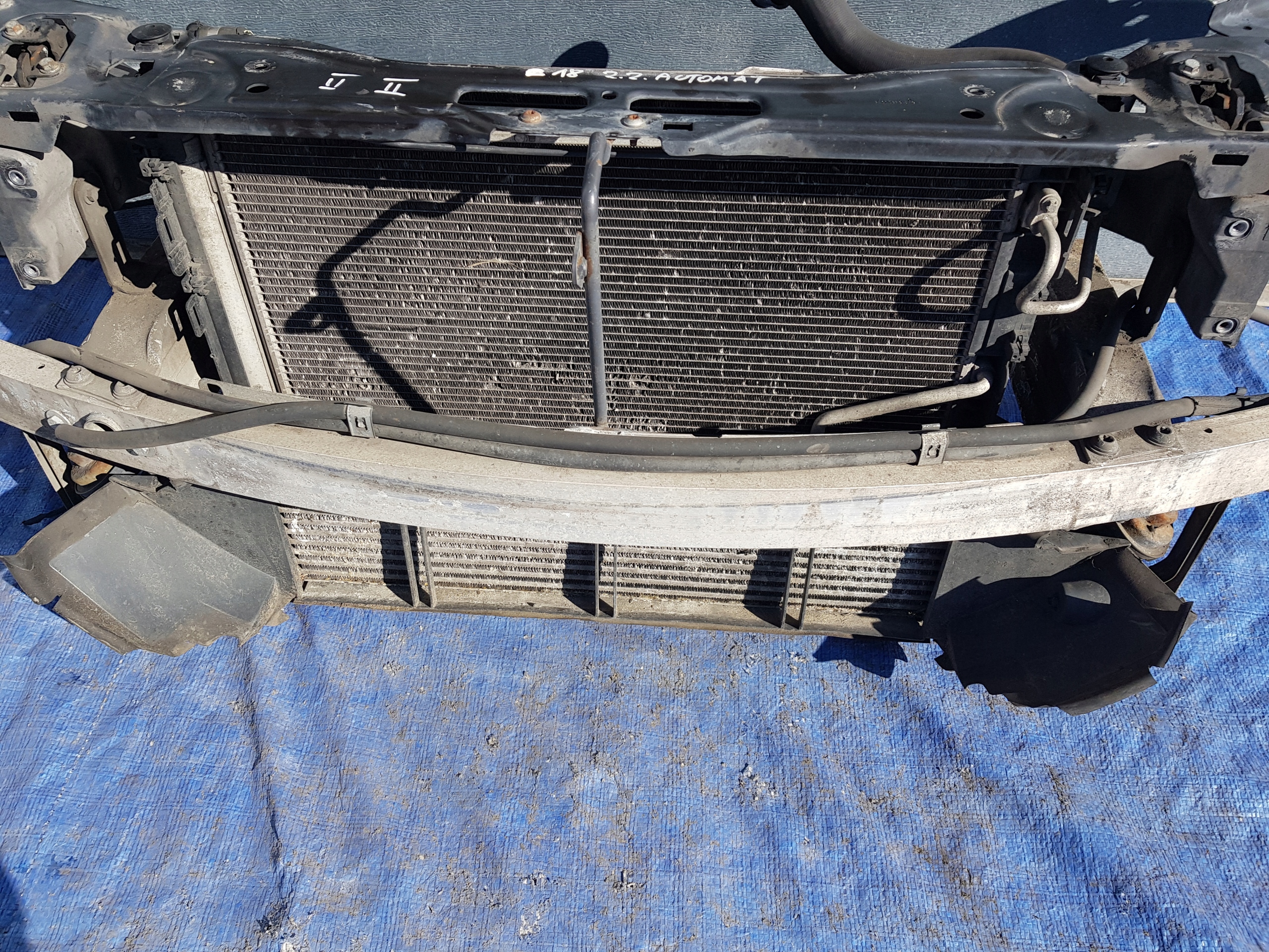 support panel for radiators MERCEDES CLS W218 250 2.2 CDI AUTOMAT sider radiator KOMPLET