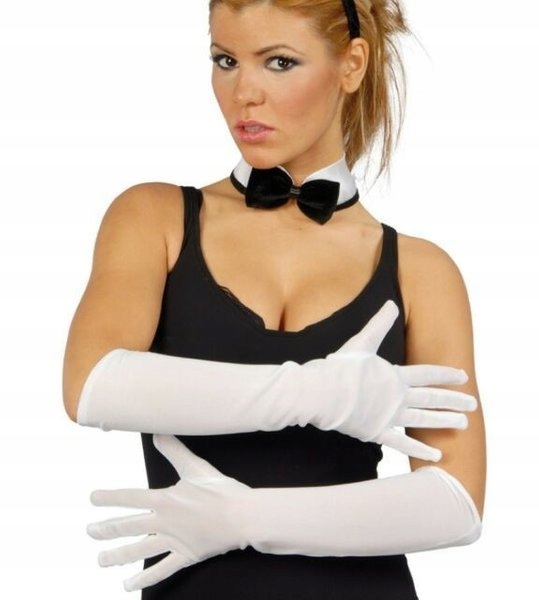 RĘKAWICZKI DŁUGIE BIAŁE BOŻE NARODZENIE STRÓJ Płeć uniseks