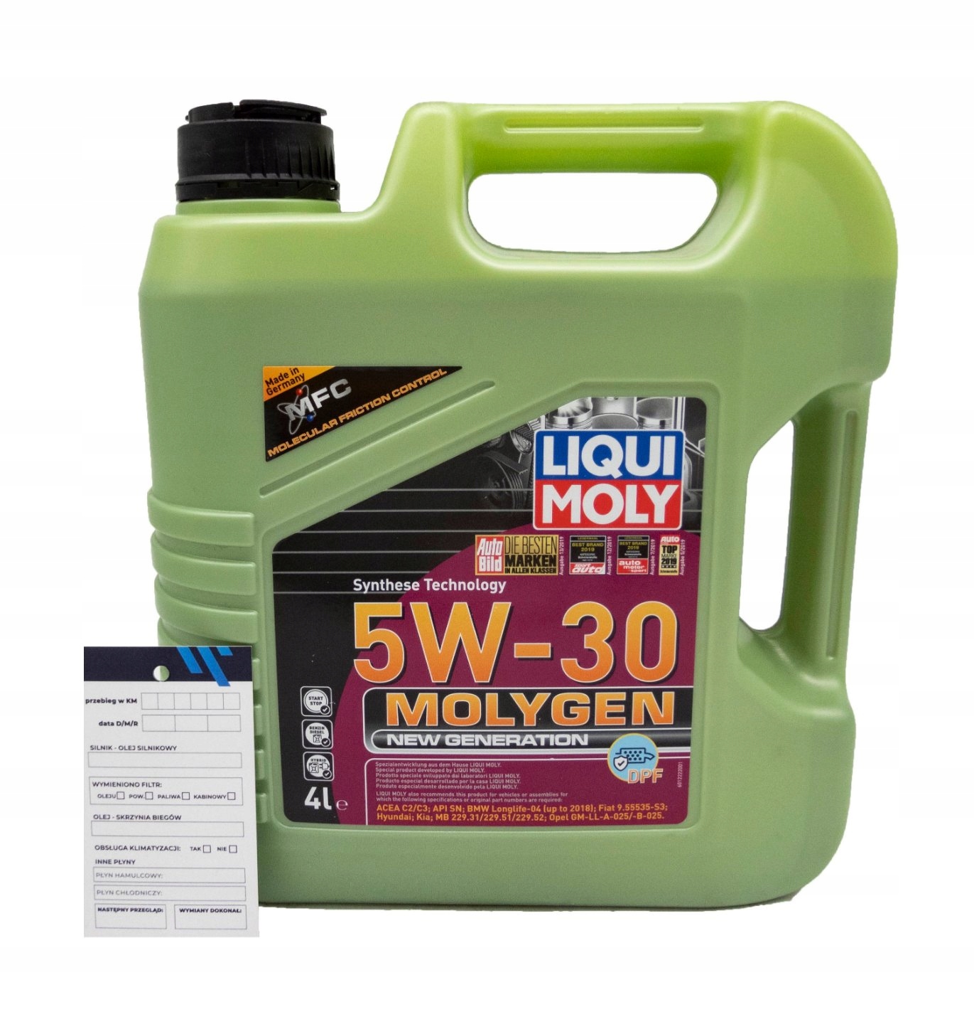 OLEJ LIQUI MOLY MOLYGEN 5W30 GENERATION 4L