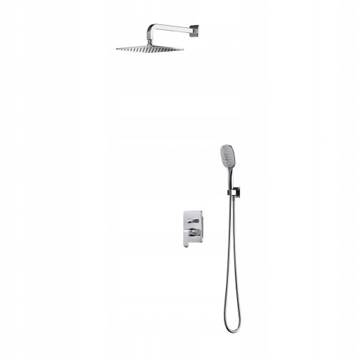 Podomietkový Sprchový Stĺp S Batériou, Chróm