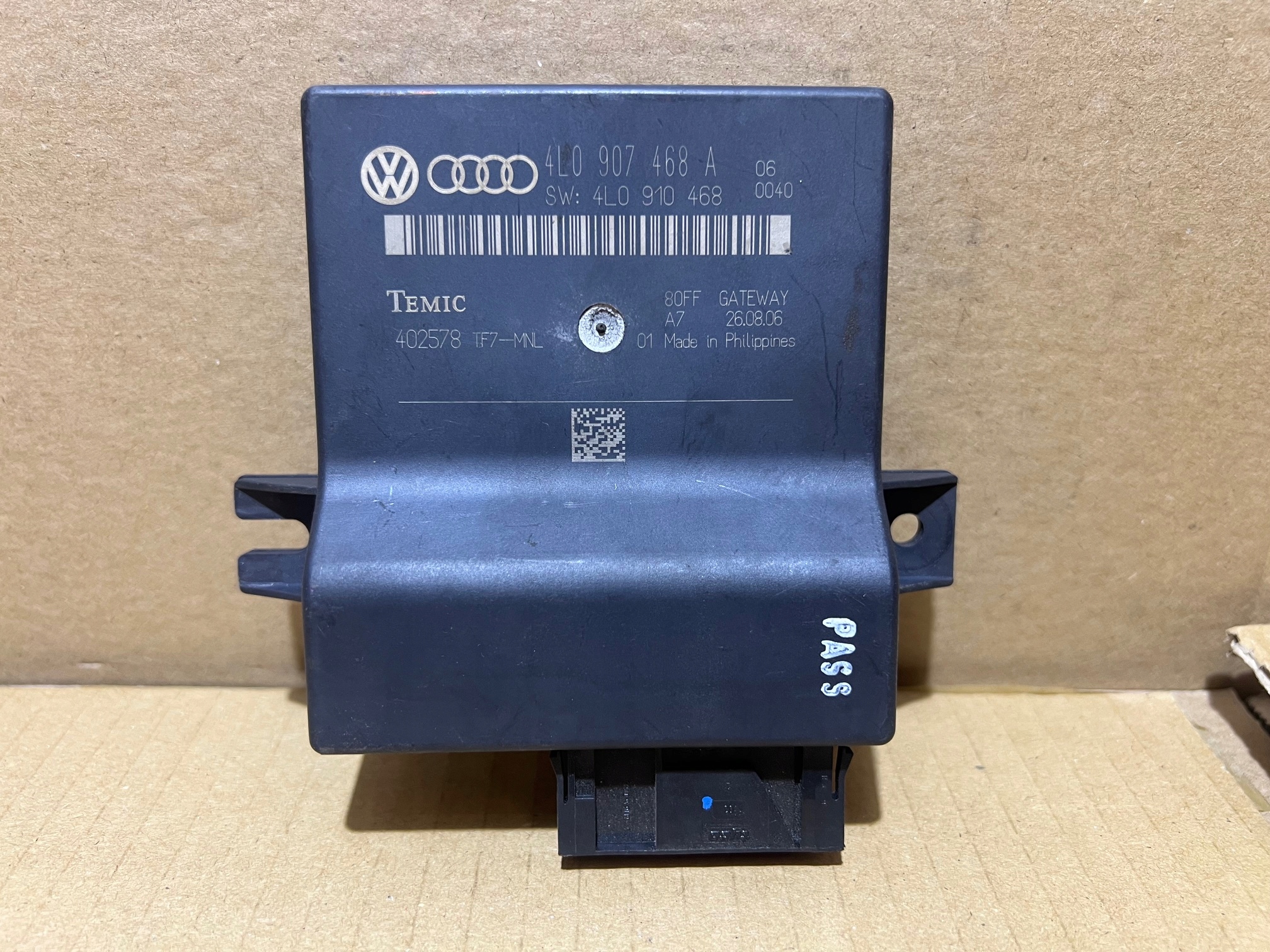 AUDI Q7 4L modul riadiaca jednotka GATEWAY 4L0907468A