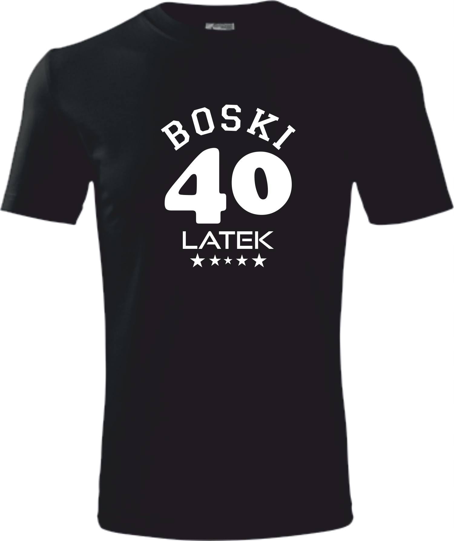 

Prezent 40 Urodziny koszulka z nadrukiem Boski XXL