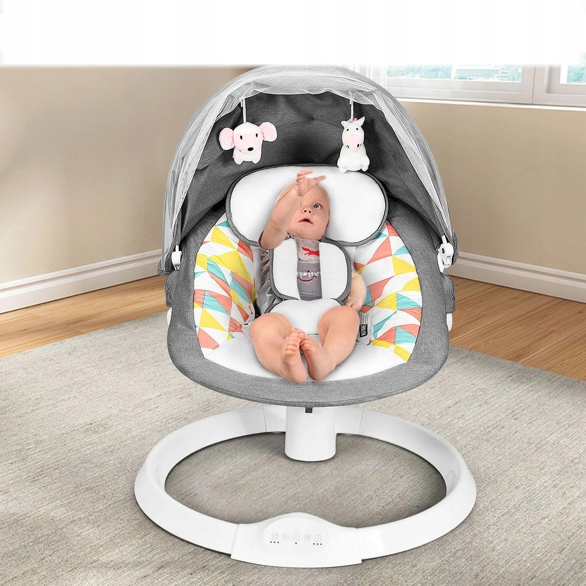 COSTWAY LEŻACZEK BUJACZEK 69 x 64 x 74 cm 9 KG Rodzaj Leżaczek