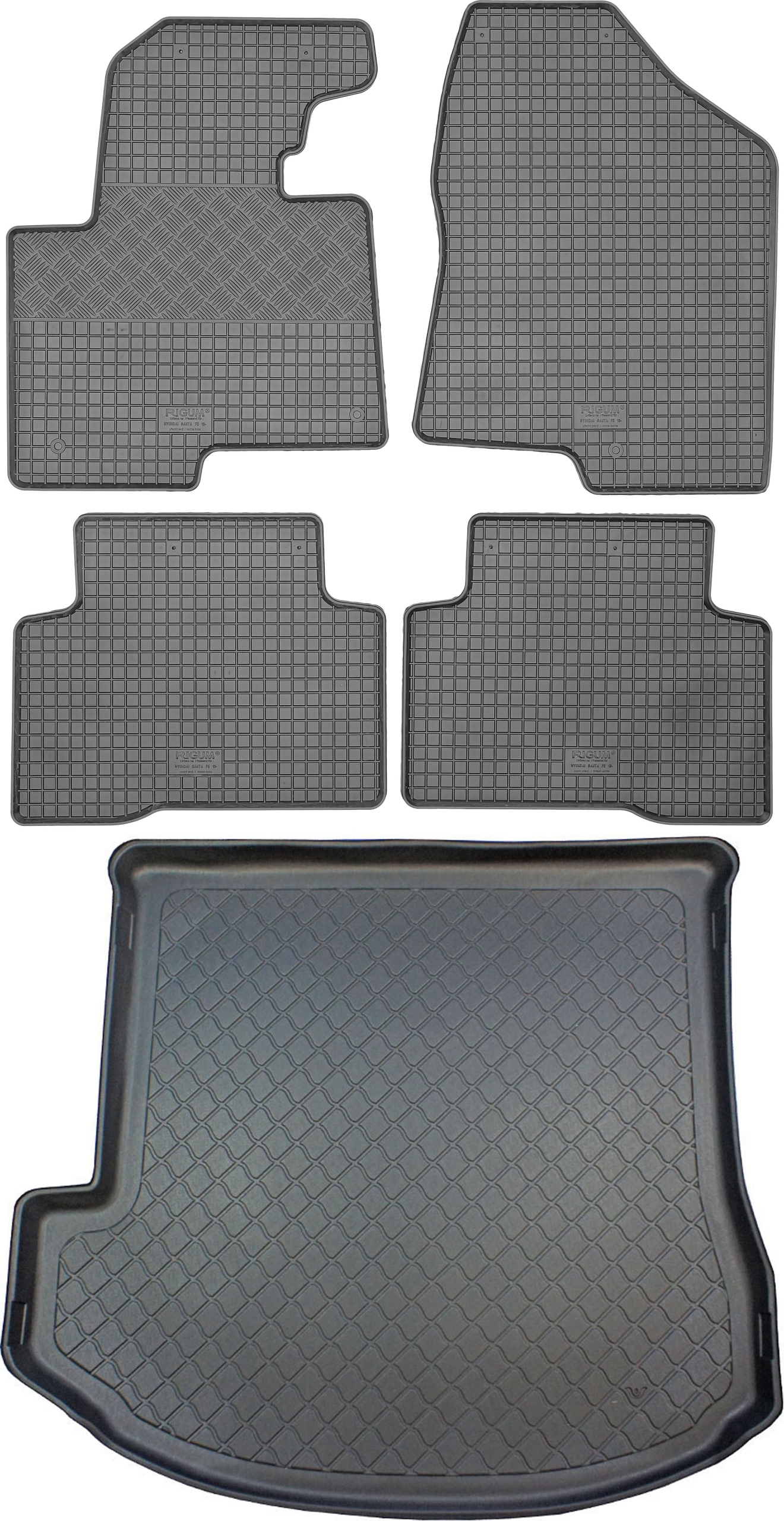 Hyundai Santa Fe III Grand 13-18 Koberce rohož