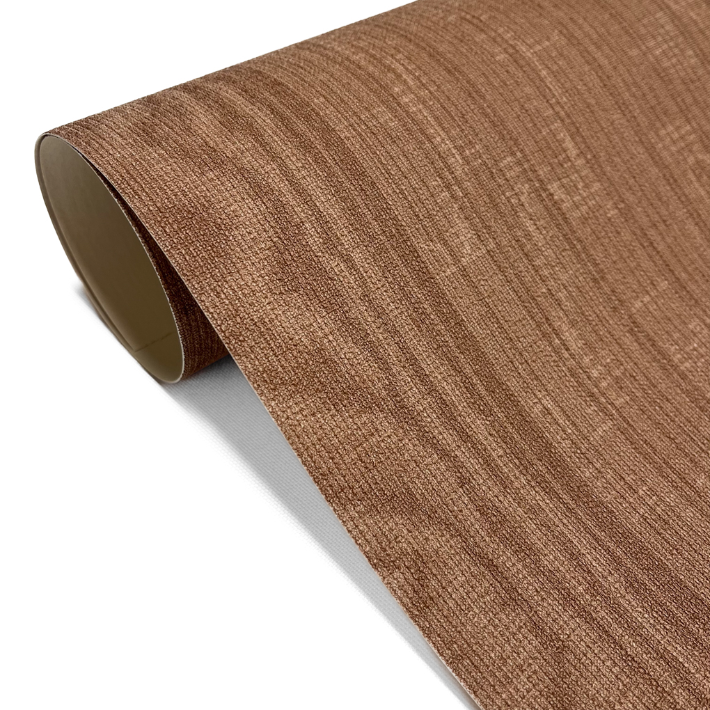 TAPETA WINYLOWA SŁOJE DREWNO DESKA BRĄZOWA TEKSTURA MOIRE NATURA 121008 Długość 10 m