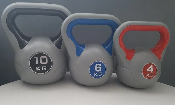 HANTLE DUMBBELL CIĘŻARKI 2 x 7,5 kg POWLEKANE GUMĄ Kod producenta Hexagon Dumbbell
