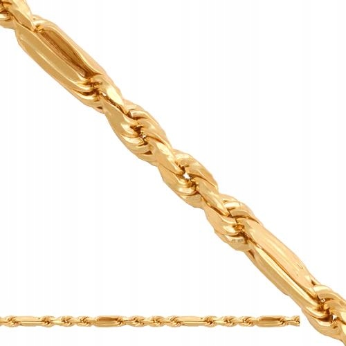 Diamantový řetízek ze zlata 585, originální výplet R45, jako dárek , 14kt