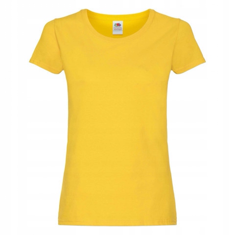 

Tshirt damski koszulka Fruit Loom Ciemnożółty XL