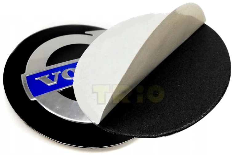 

wypukłe aluminiowe naklejka emblemat do Volvo 56mm