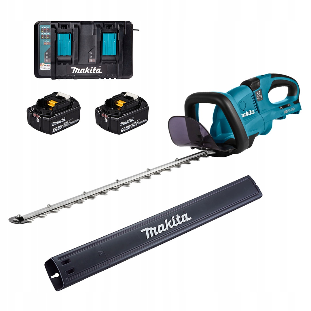 Akumulátorové nožnice na živý plot Makita DUH551PT2 Lxt 36V Xpt 2x5Ah 550 mm