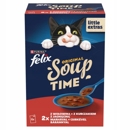 Levně Soup Doplňkové krmivo pro kočky – sada polévek (6 x 48 g)