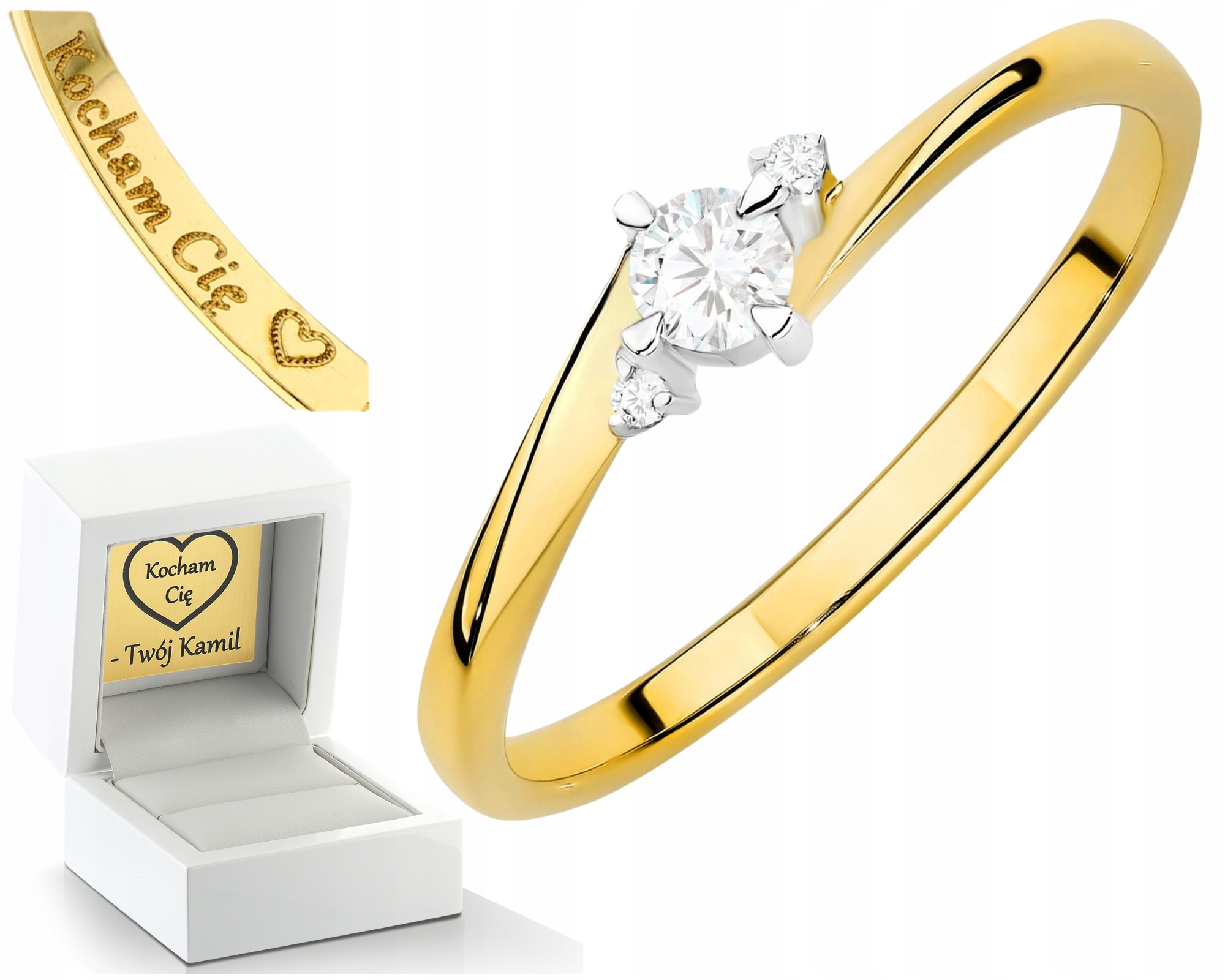Zlatý Prstýnek S Laboratorním Briliantem, Klasický Zásnubní Dárek