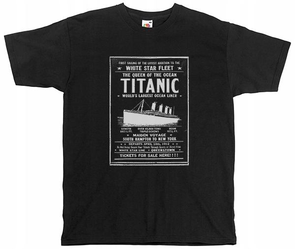 

koszulka Poduszka titanic tytanik statek WYBÓRóżne