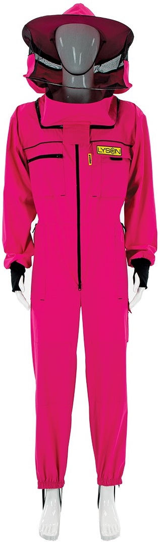 Včelárska Kombinéza s klobúkom Premium, ružová, veľkosť XL