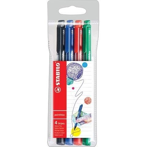 

Cienkopisy Stabilo Pointmaxx 4 kol w etui
