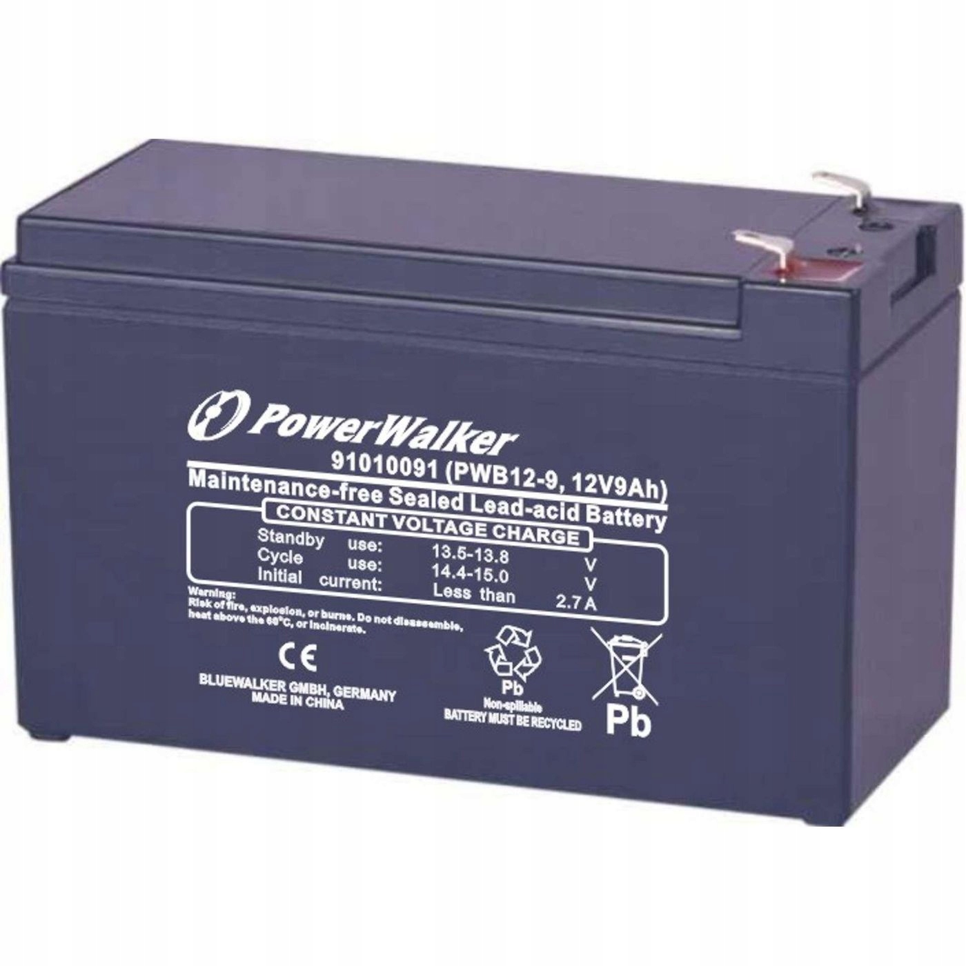 Akumulátor PowerWalker 12V/9Ah PWB12-9
