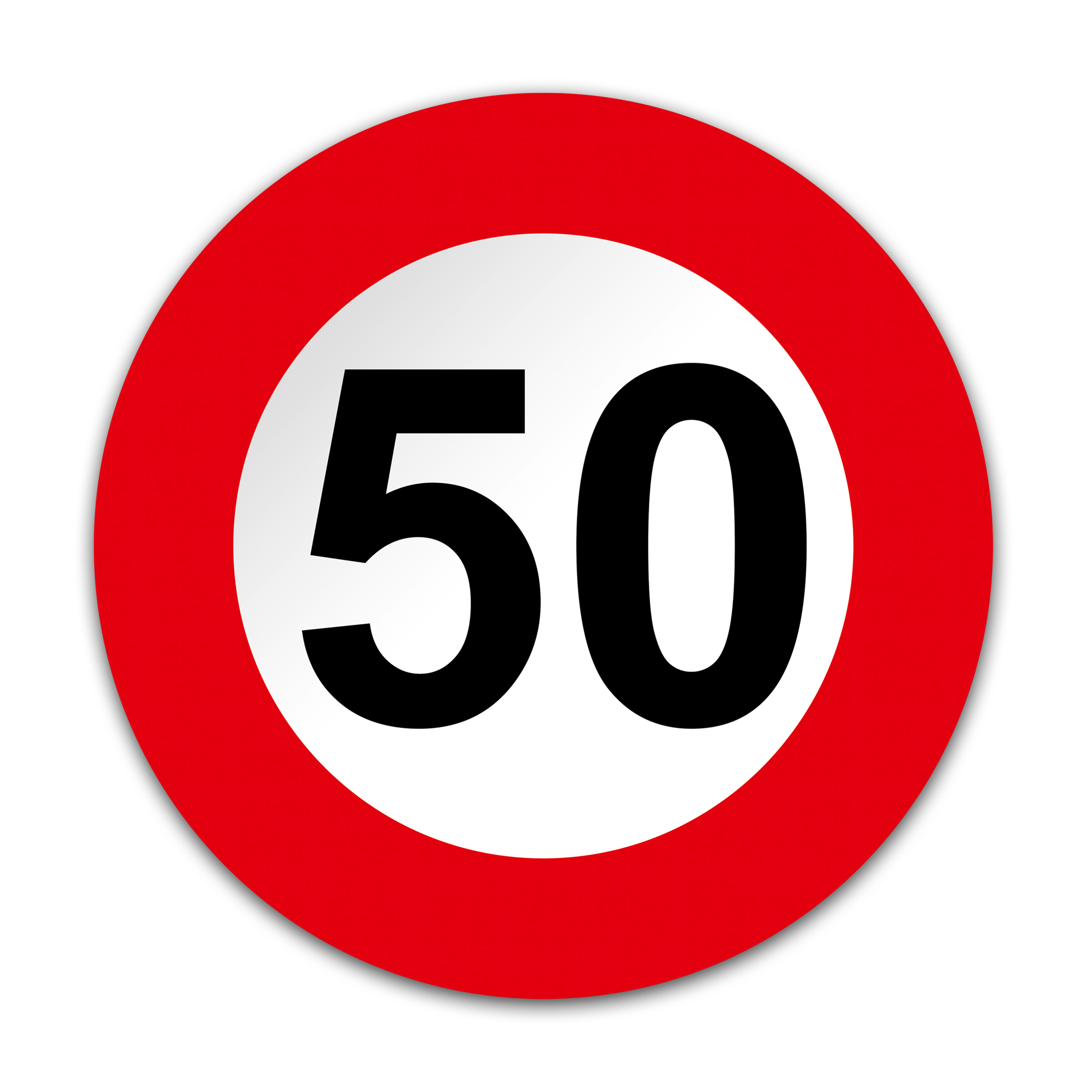 

Ograniczenie Prędkości 50 km/h Naklejka Odblaskowa