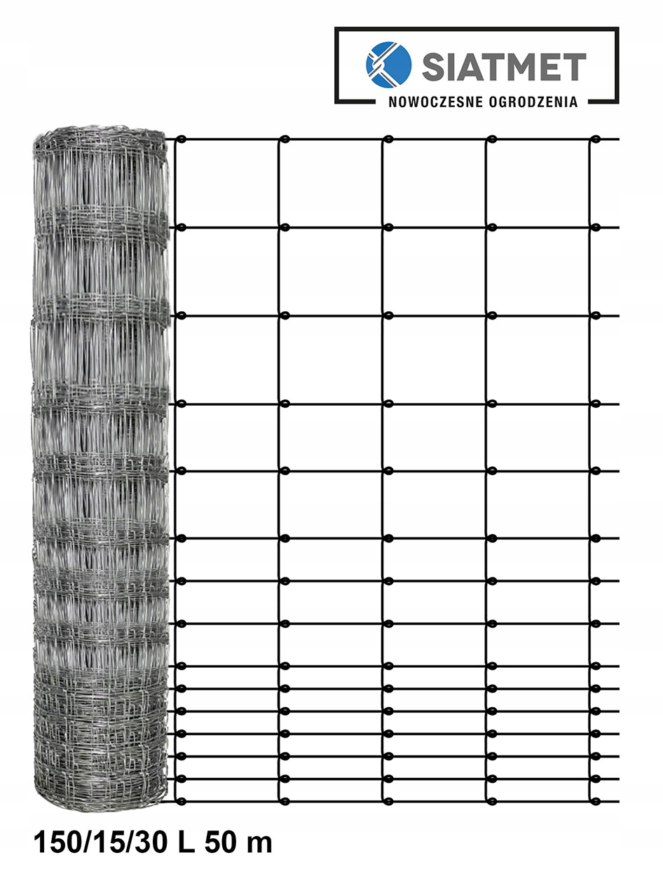 

Siatka ogrodzeniowa leśna Na Zające 150cm/50m