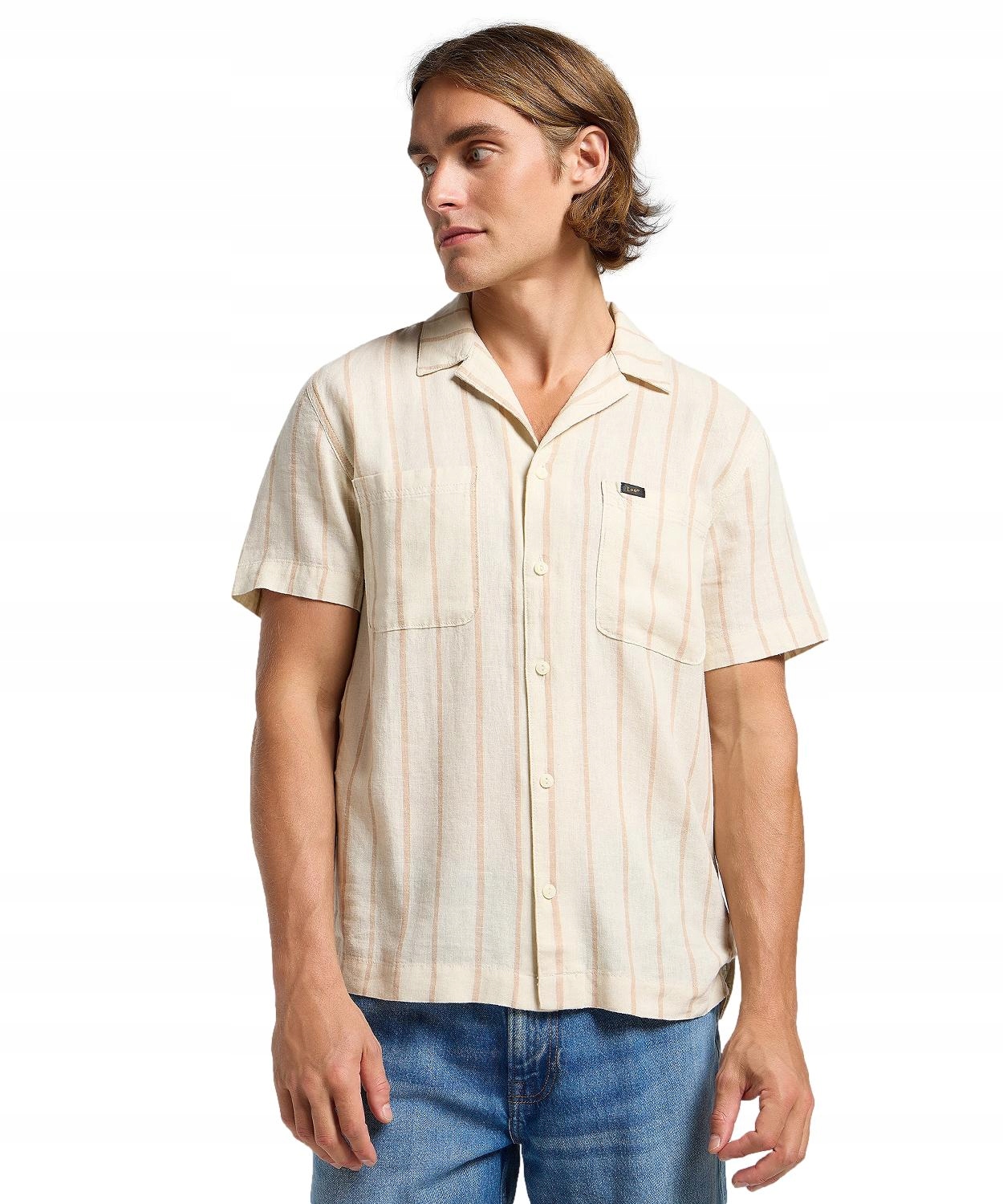 Košile Lee 2 Pkt Camp Shirt 112363920 Soy Bean L