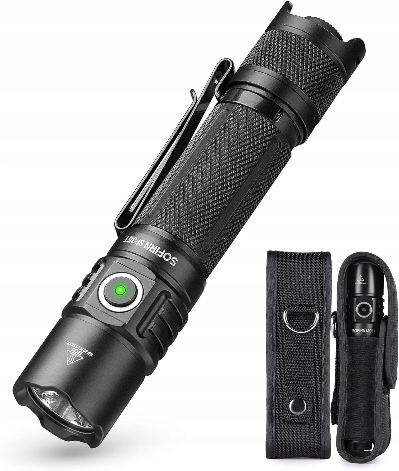 Sofirn SP35T Latarka Taktyczna Led 3800lm Usb-c IPX8 z Kaburą