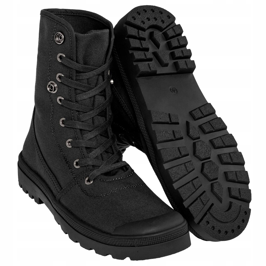 Vojenské taktické boty Brandit Military Canvas Sneaker High černá 42