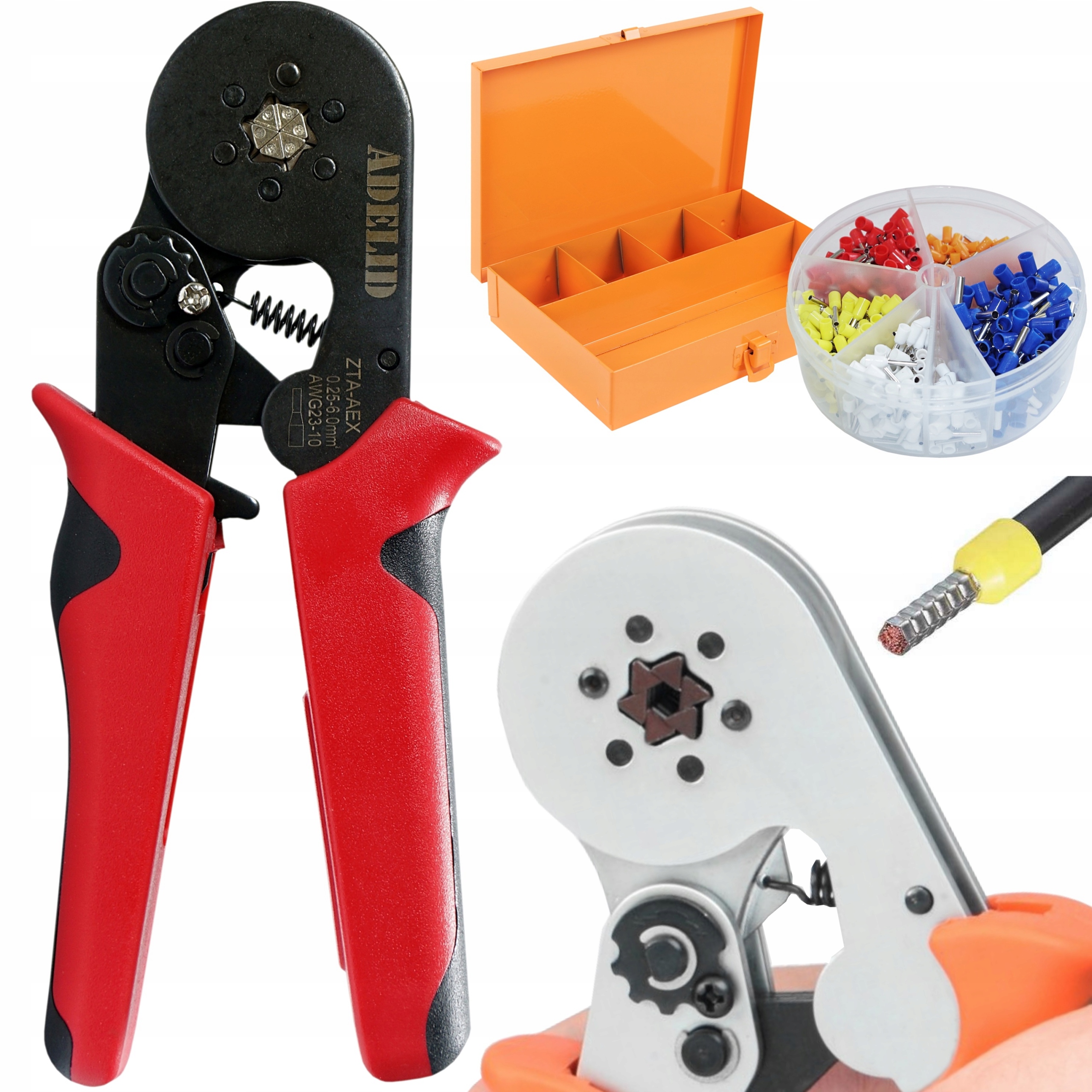 ZACISKARKA PRASKA KABLI TULEJEK KOŃCÓWEK 0,25-6