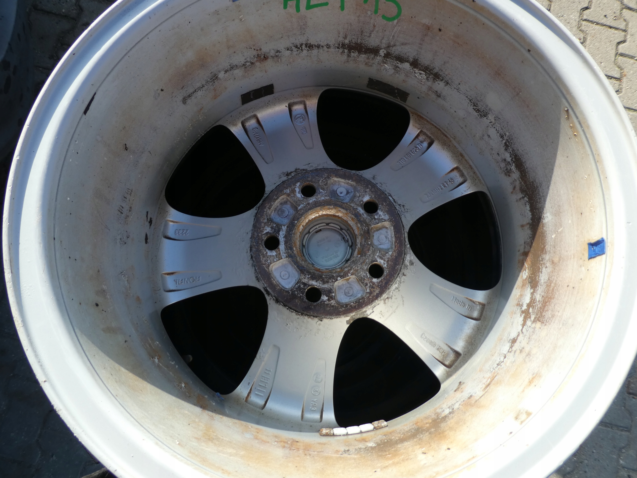 4X discs aluminium disc 3T0601025N SKODA 5X112