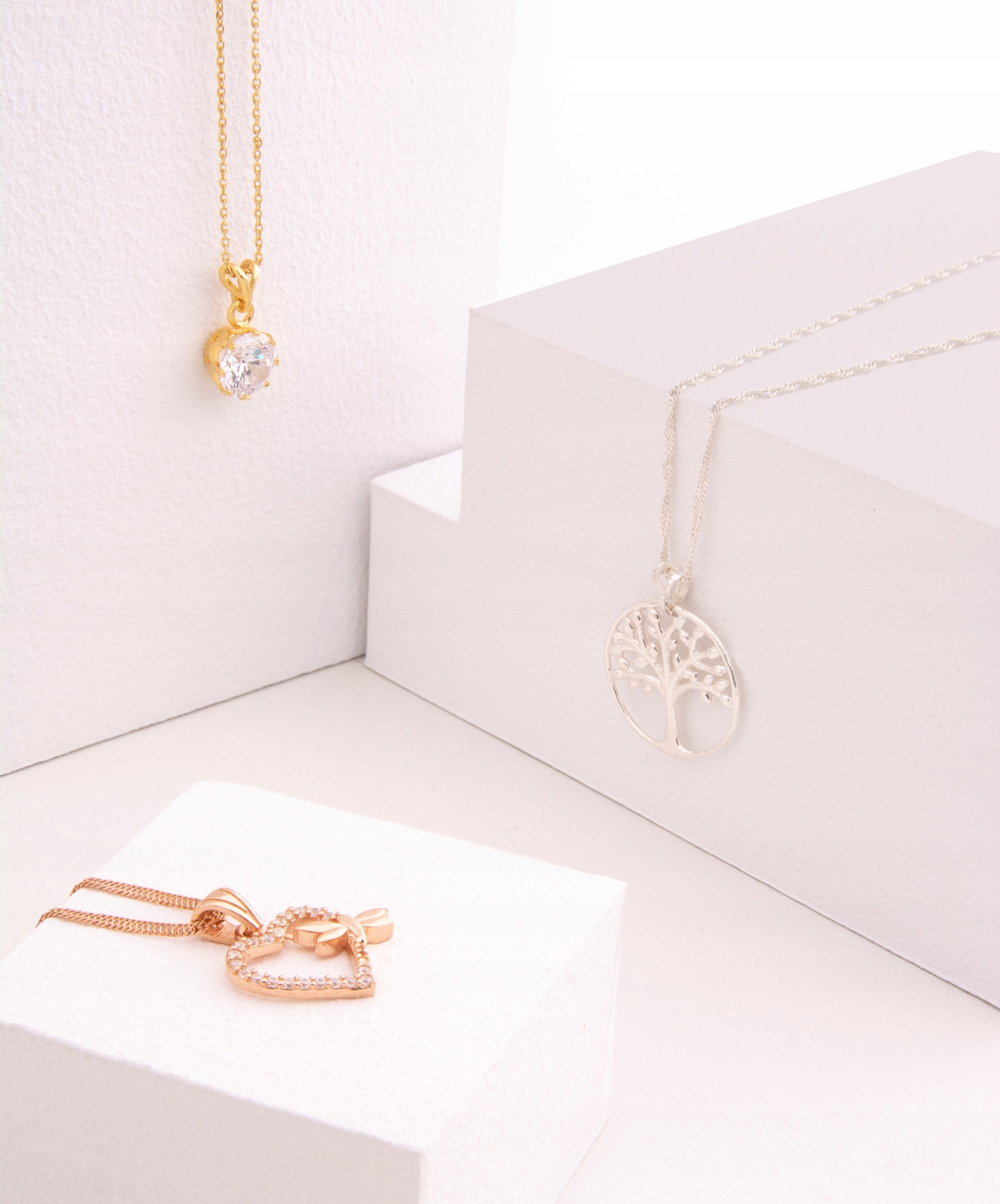 Łańcuszek srebrny naszyjnik 925 Serce Koń Konik Próba srebra 925