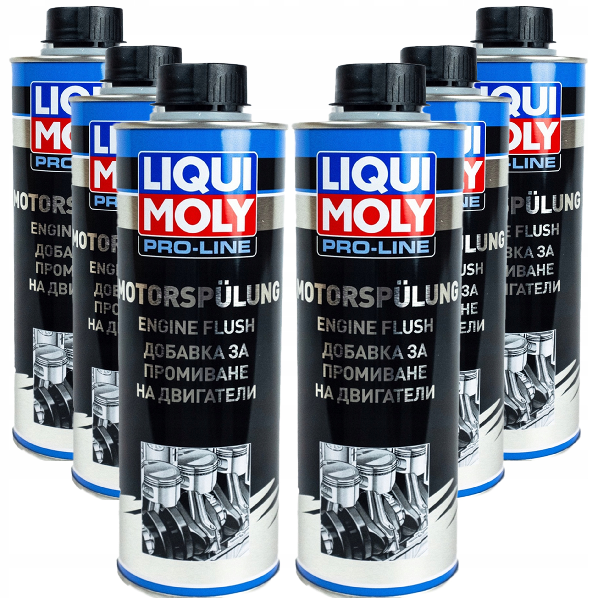 6x Płukanka silnika dodatek do oleju Liqui Moly Motorspulung 500ML