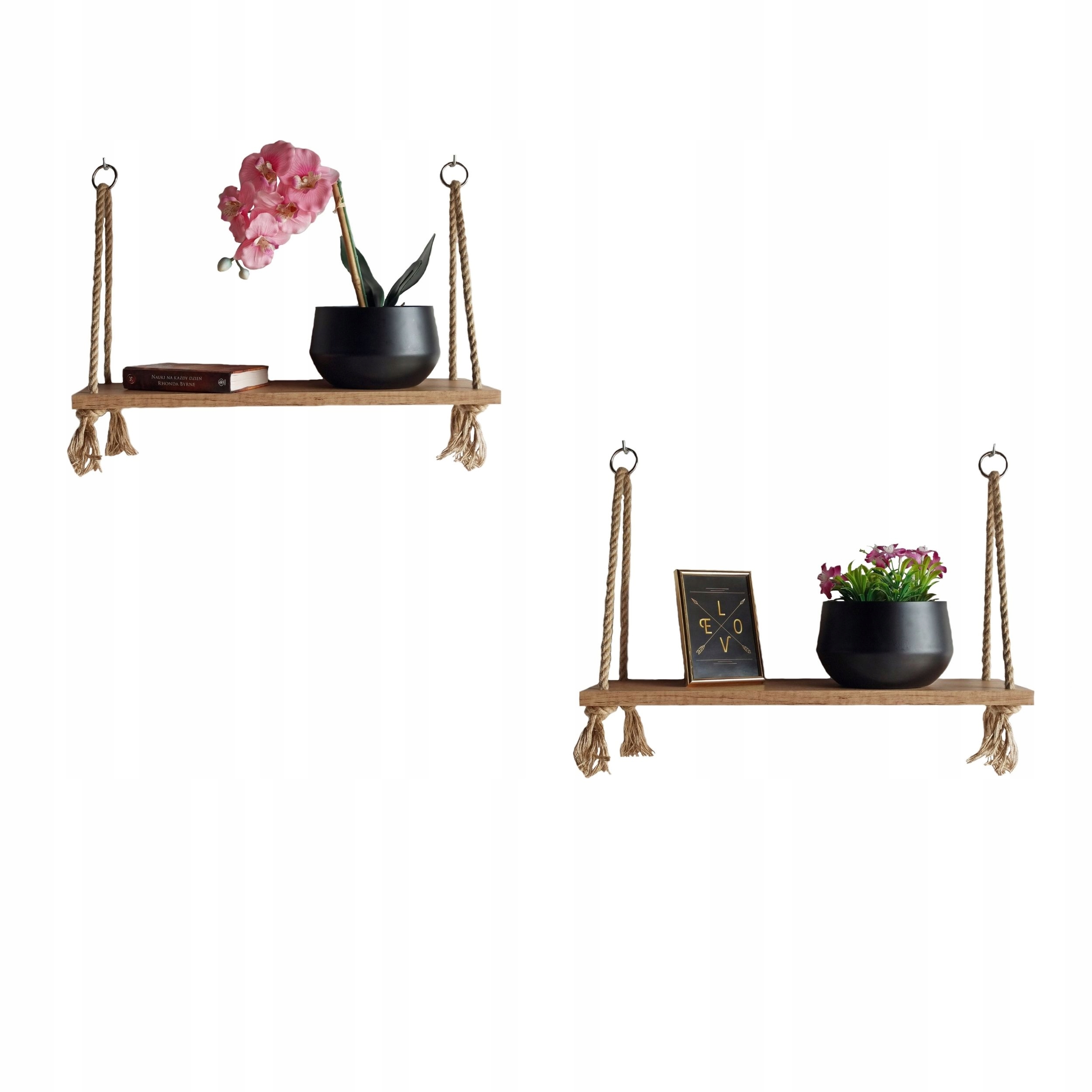 

2 Półki wiszące 56cm Styl Loft Industrialny