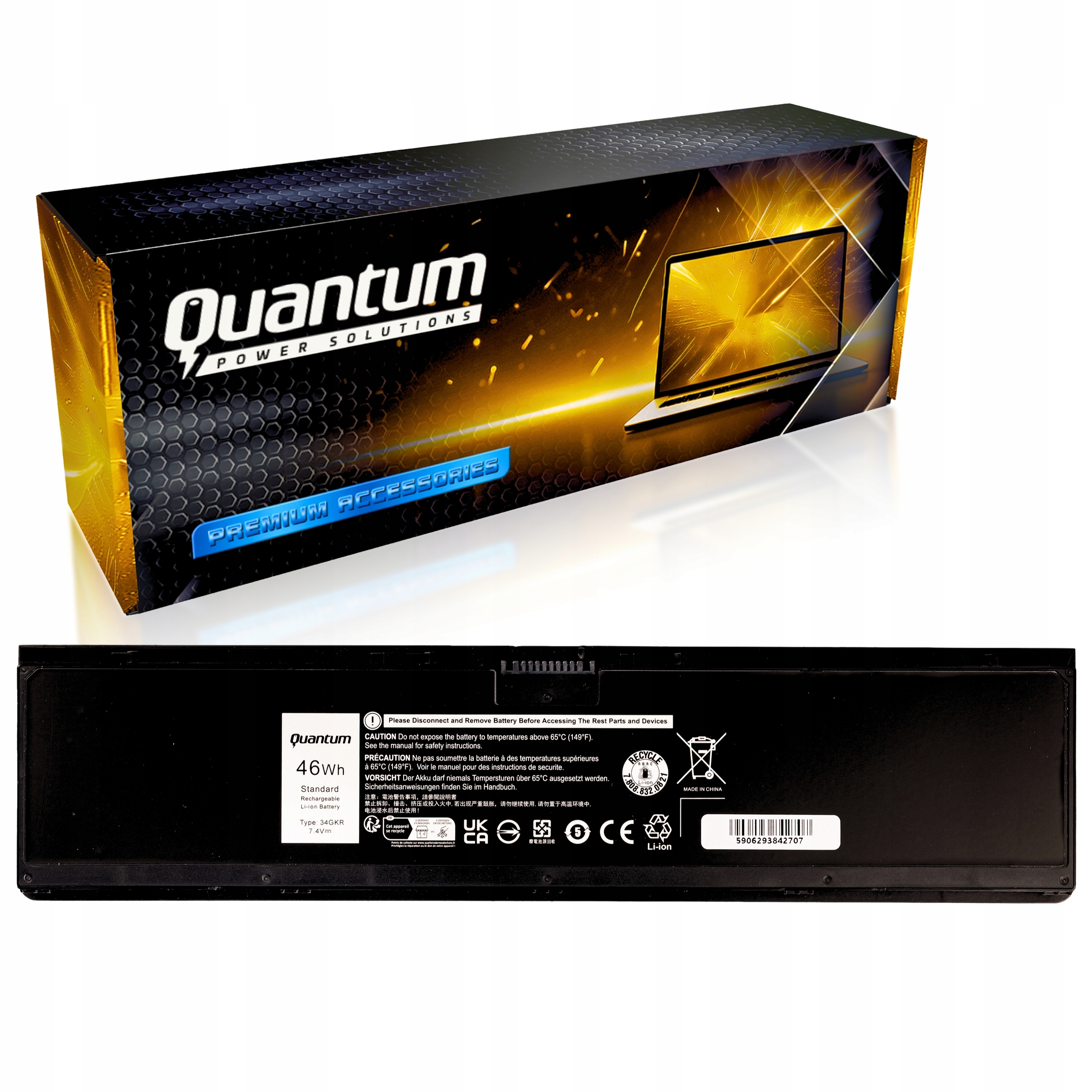 Baterie 34GKR 3RNFD pro notebook Dell Latitude E7440 E7450 Pfxcr 909H5