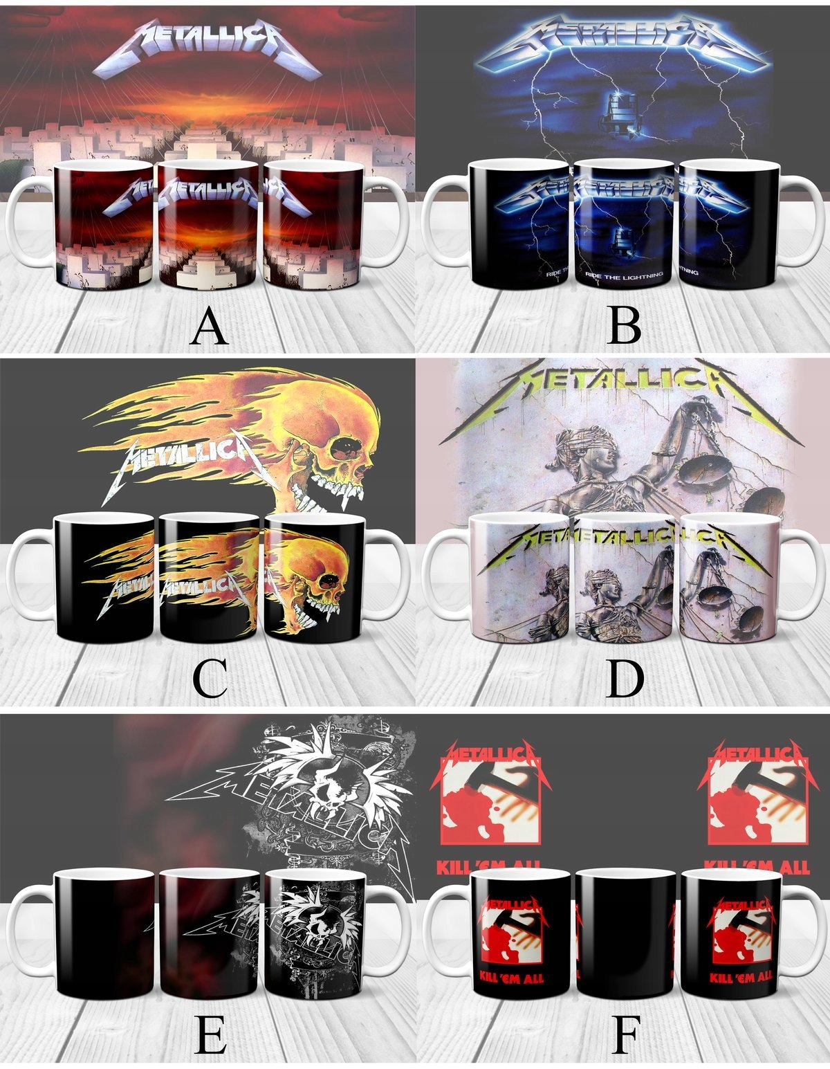 Kubek METALLICA + IMIĘ GRATIS, PREZENT Materiał ceramika