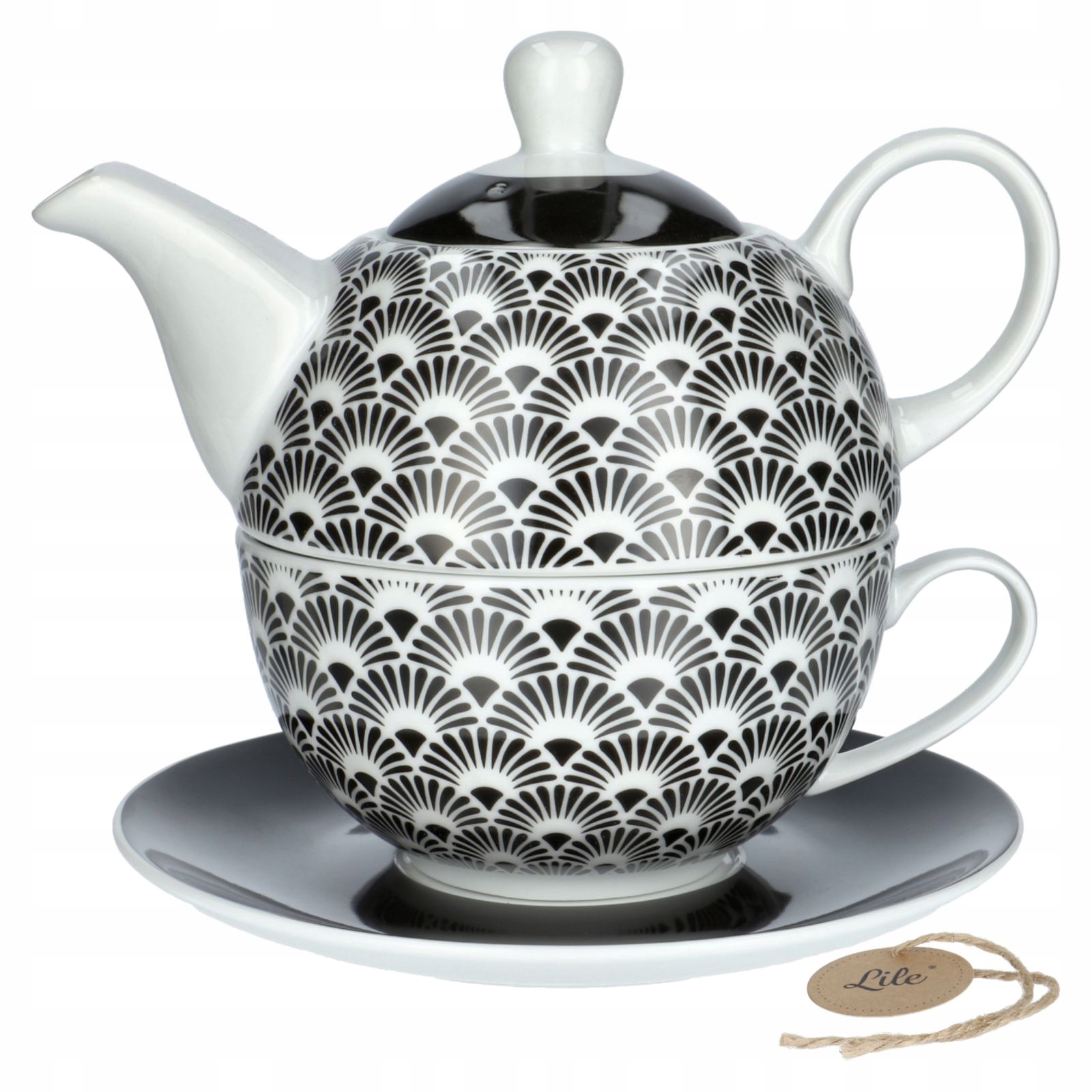 

Dzbanek z filiżanką do herbaty ziół Tea for One