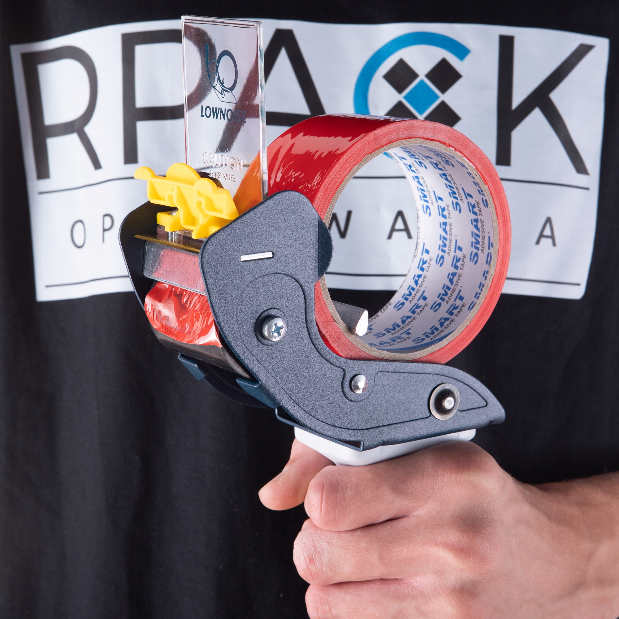 Dyspenser do taśmy Metalowy SZWED Zaklejarka 50mm APLIKATOR LOW NOISE Marka Ironpack