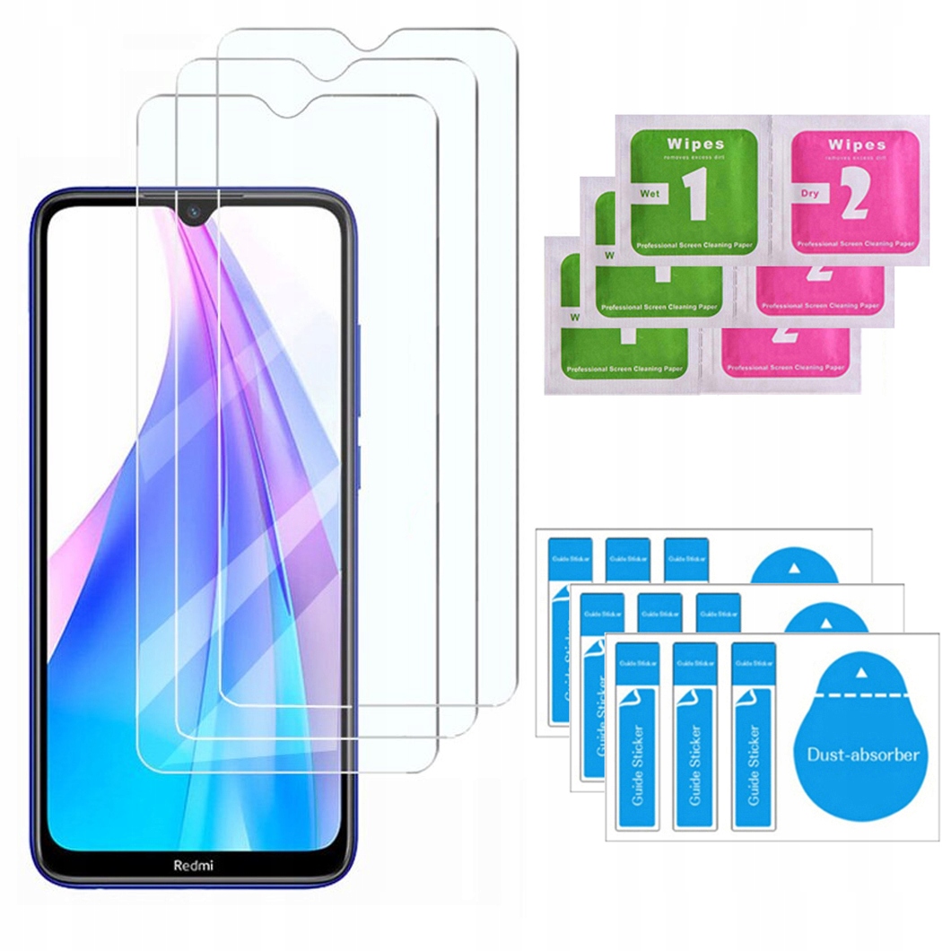

3x Szkło Hartowane 9H do Xiaomi Redmi Note 8T