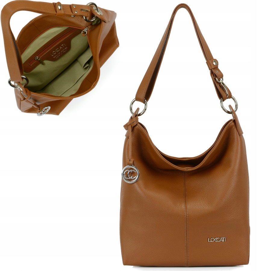 

Torebki miejskie ze skóry naturalnej camel Loccati