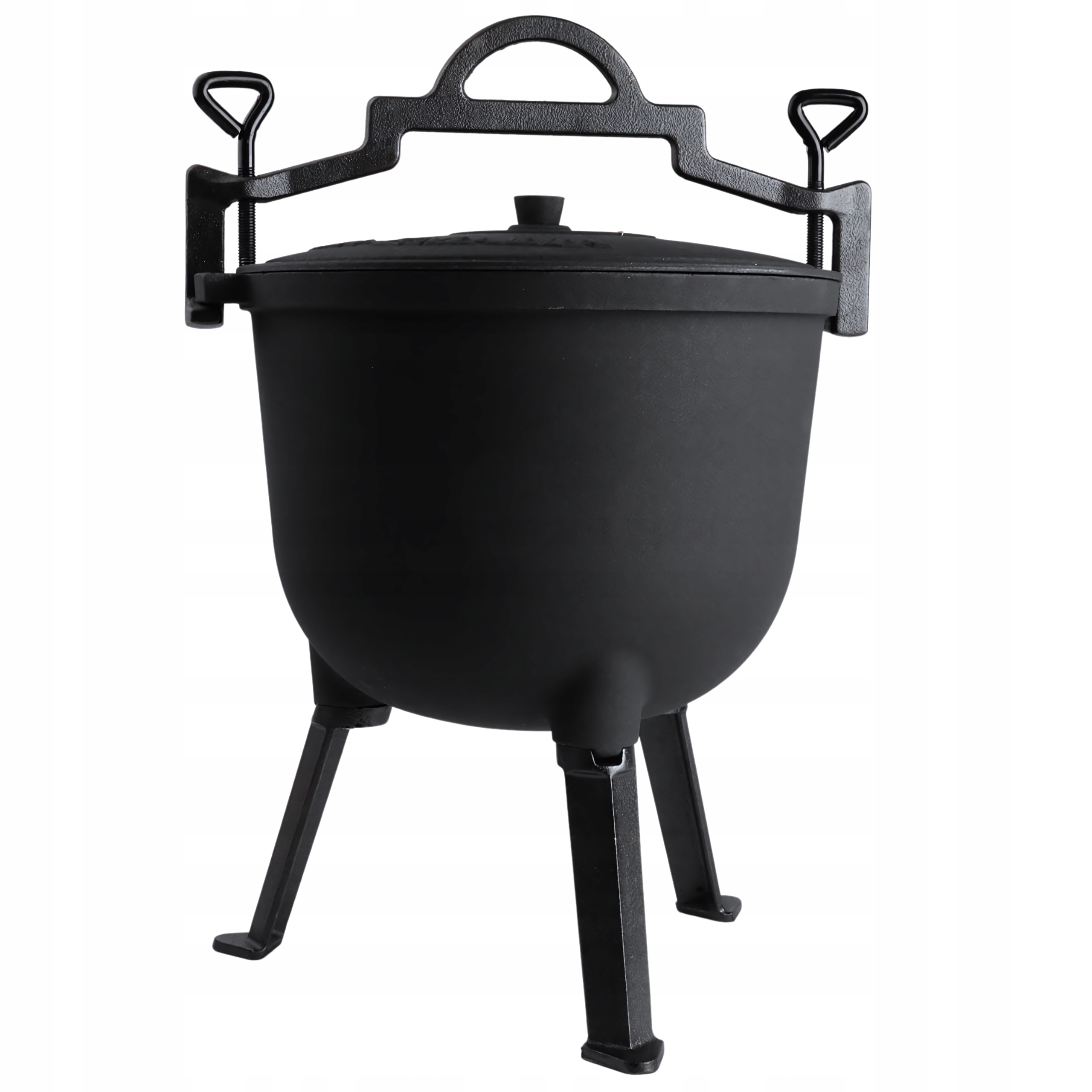 KOCIOŁEK ŻELIWNY EMALIOWANY 8L OGNISKO KOCIOŁEK MYŚLIWSKI +NÓŻ SZEFA KUCHNI Producent Kh