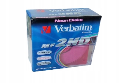 Diskety Verbatim Neon Disks MF2HD 1,44MB 3,5"