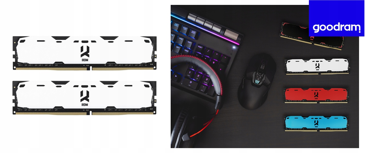 Pamięć RAM Goodram DDR4 2x8GB 3200MHz WHITE DIMM Pojemność całkowita 16 GB