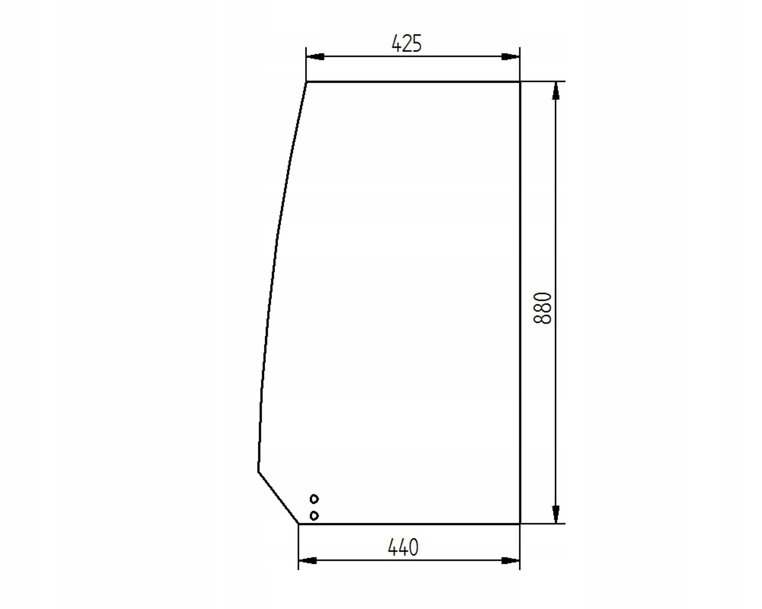 sklo minibagr Yanmar Sv boční 172A59-68550