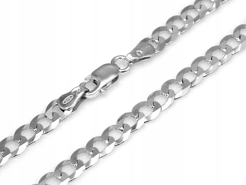 Stříbrný 925 Řetěz Silná Pancr 55 cm Pánské Šperky jako dárek módní
