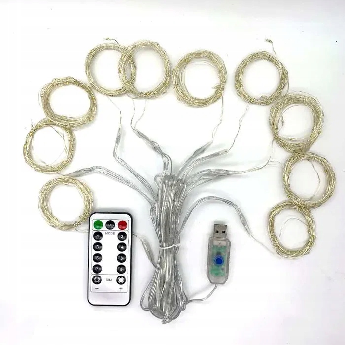 KURTYNA ŚWIETLNA LED 3X3M DEKORACJA GIRLANDA LED Kod producenta 512