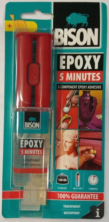 

Klej 2-kompenent Epoxy Universal 24ml 5min Bison