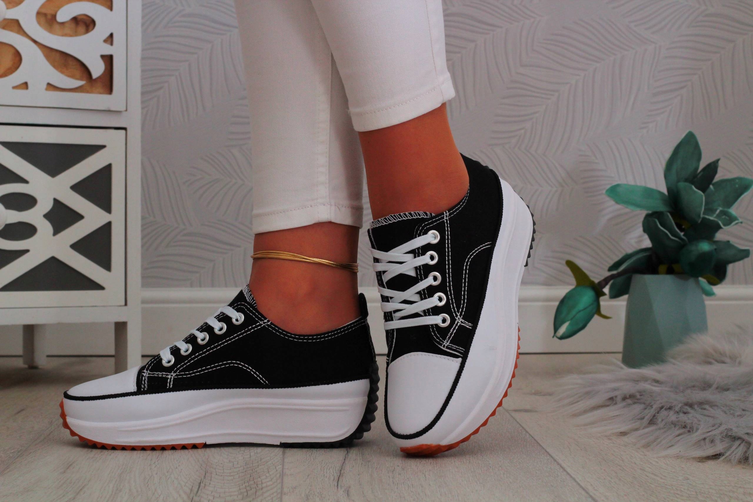 BUTY TRAMPKI DAMSKIE SPORTOWE SNEAKERSY PLATFORMA Rozmiar 37