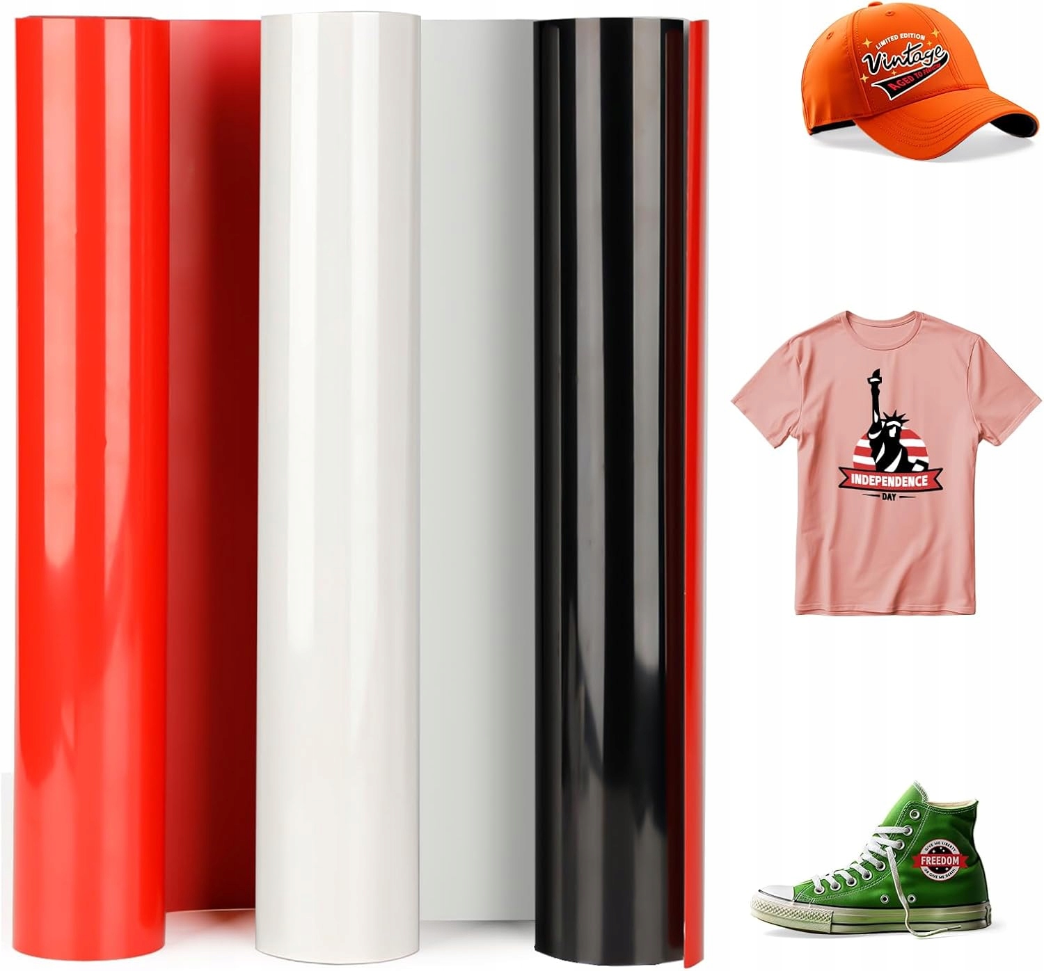 Folia Termo Transferowa Winylowa Do Maszyny Zestaw 3SZTUK 30,4CM X 609CM