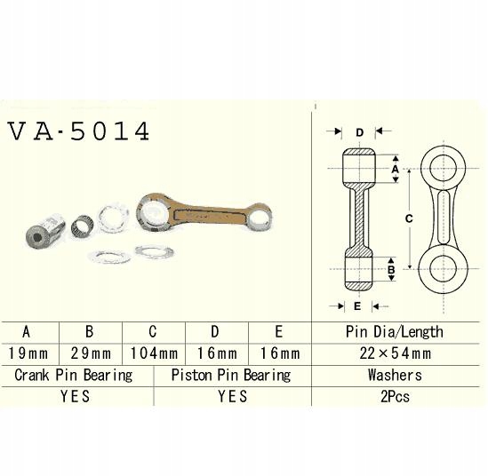 Vesrah VA-5014 Kľukový hriadeľ